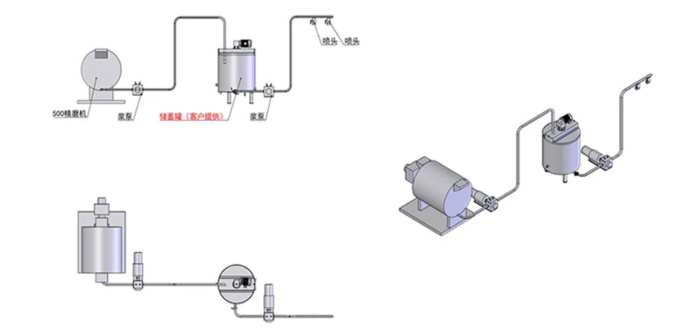 Drawing for chocolate grinding conching system