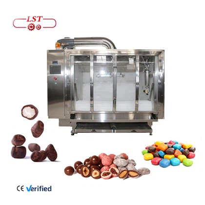 Industriële chocoladebandcoater en chocoladecoatermachine